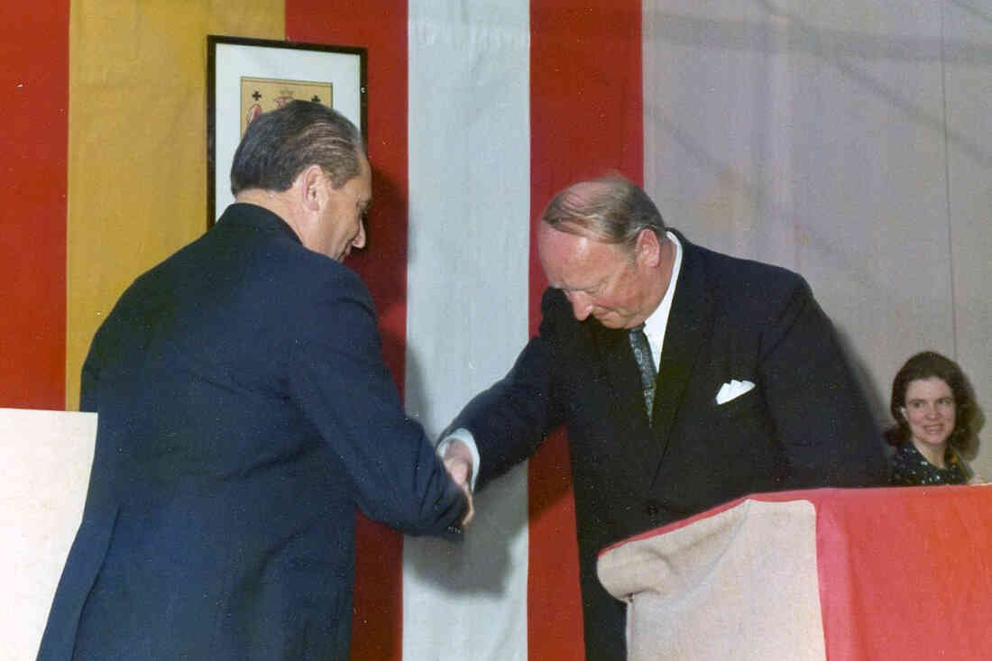 Begrüßung durch Bürgermeister Wilhelm Hutter anlässlich der Ehrenbürgerschaft an Reinhold Polster