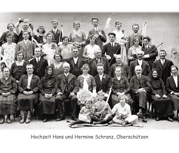 Hochzeit von Hans und Hermine Schranz in Oberschützen
