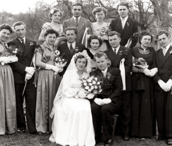 Hochzeit Jany Walter und Hilda, geb. Amtmann, 1953