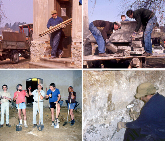 Kirchenrestaurierung 1988