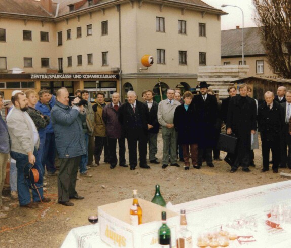 Dezember 1992 - Gleichenfeier Gemeindeamt - Raiffeisen