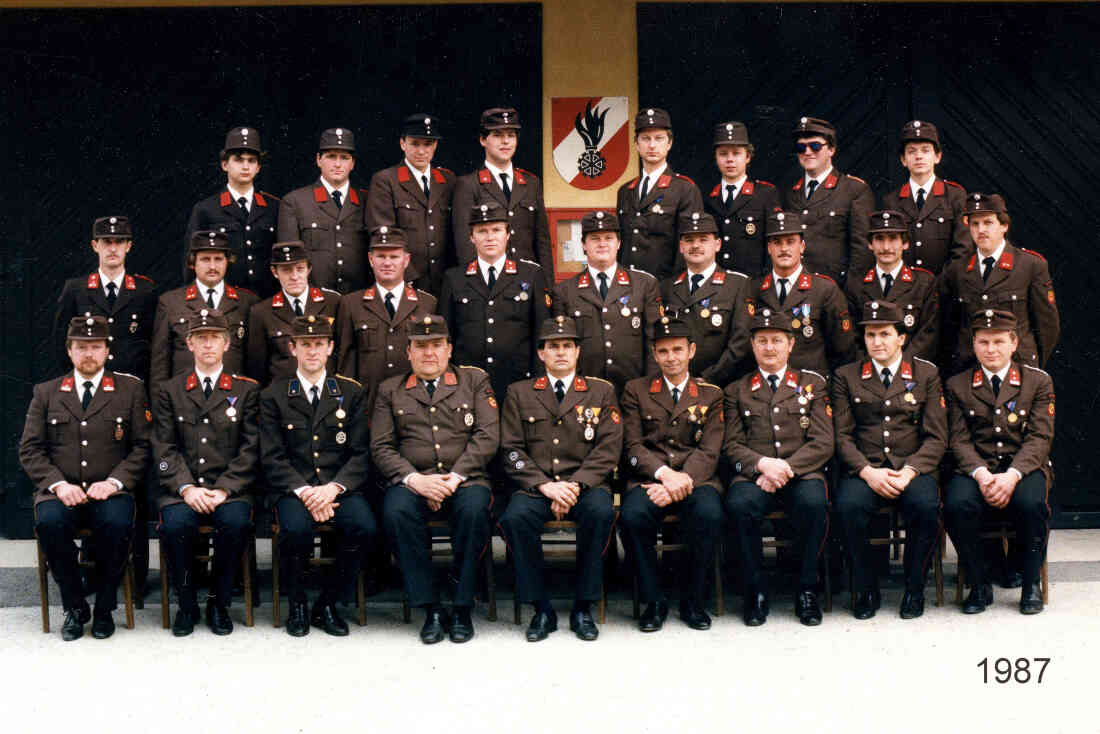 Stützpunktfeuerwehr Oberschützen 1987, Kdt Friedrich Hermann
