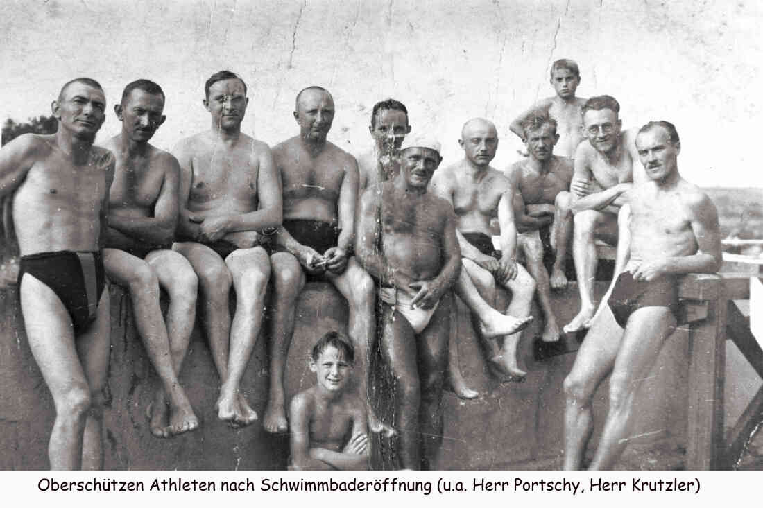 Oberschützer Athleten nach der Schwimmbaderöffnung