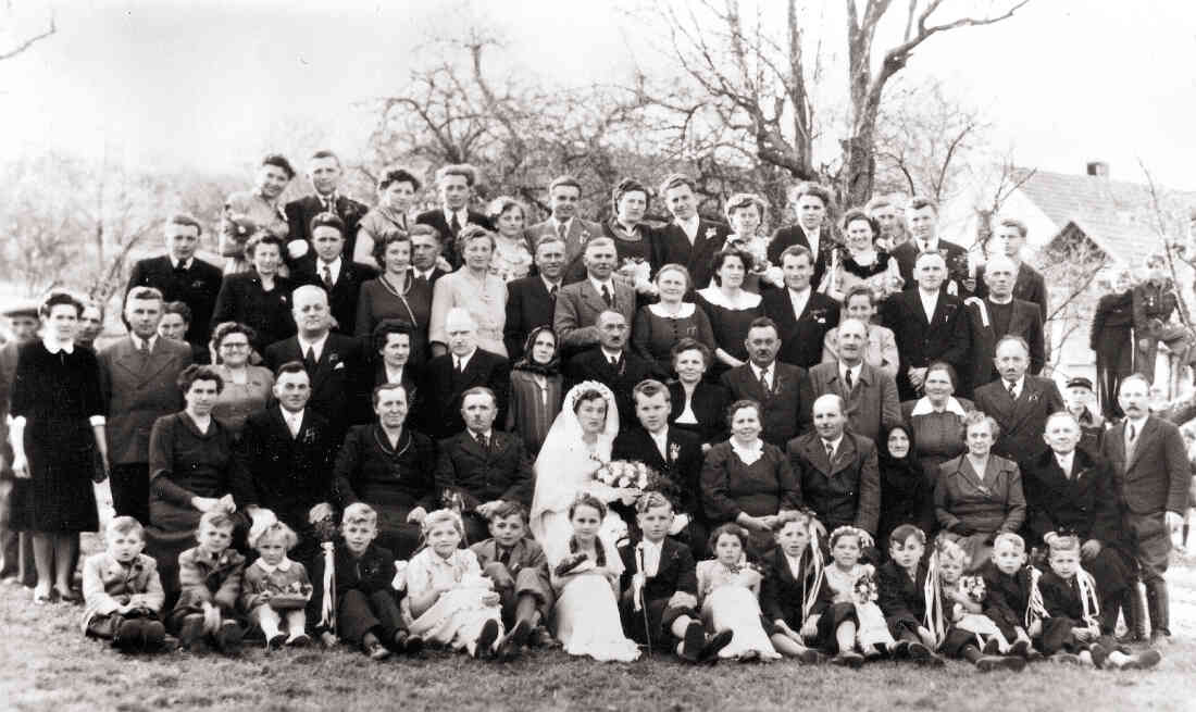 Hochzeit Jany Walter und Hilda, geb. Amtmann, 1953