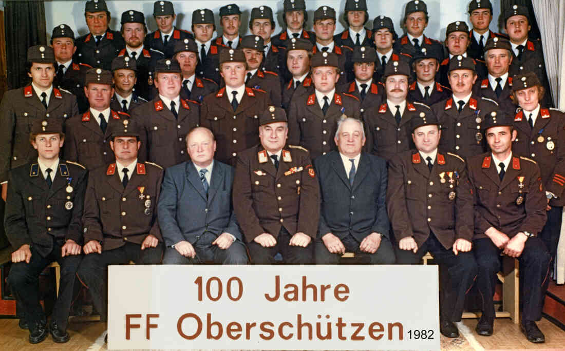 FF Oberschützen 1982, 100 Jahre Feuerwehr Oberschützen, Kdt Ernst Neubauer
