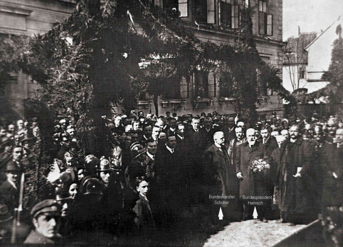 Prominenter Besuch in Oberschützen 1922